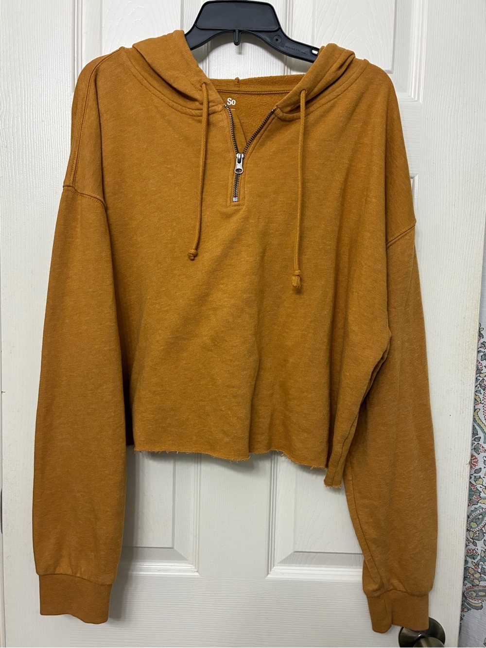 SO Lounge Life Hoodie in Mustard Brown